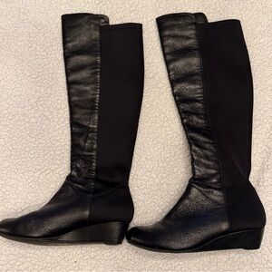 Jessica Simpson Black Over-the-Knee Wedge Boots
